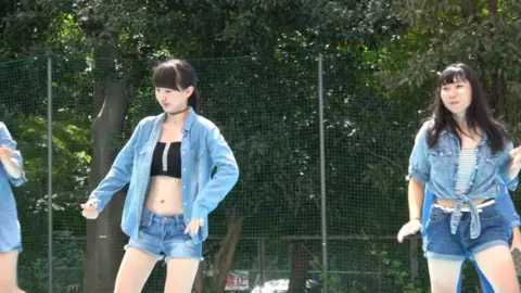 Dancers Performing Energetic Routine