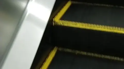 Schoolgirls in Subway Station