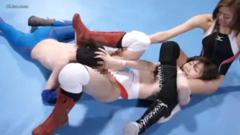Asian Women Wrestling in Ring