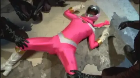 Asian Superheroine in Pink Costume