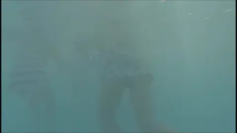 Lesbian Pool Play with Blonde Performers