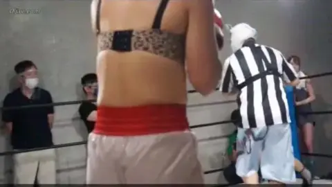 Asian Girls Boxing in Bikinis