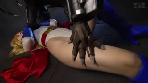 Cosplay Bondage in Industrial Setting