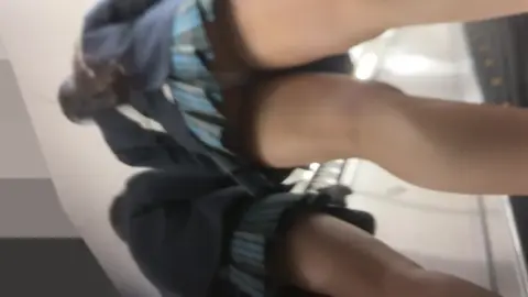 Asian Upskirt Voyeur in Public Restroom and Street