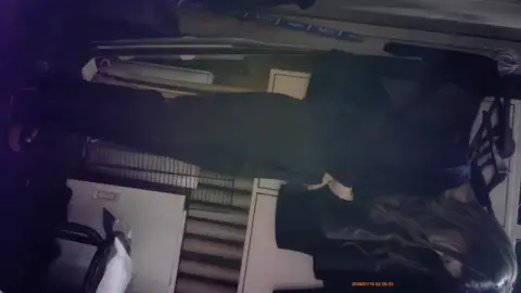 Blonde Woman Masturbating at Office Desk