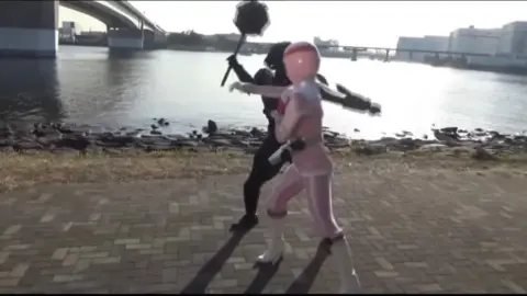 Women Fighting and Running