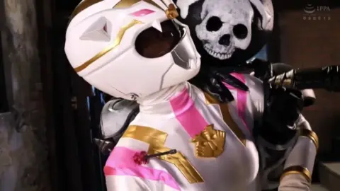 Sexy Girl Held by Man from Behind