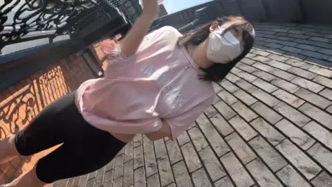 Asian Couple Exposed in Public