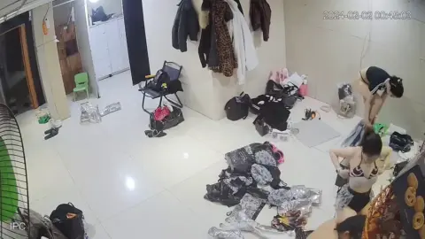 Nightclub dressing room makeup room