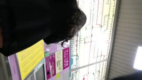 Asian Girl in Public Restroom