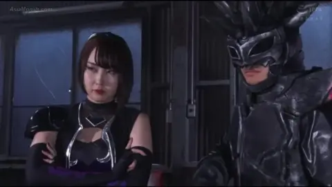 Asian Duo in Costumes Interact