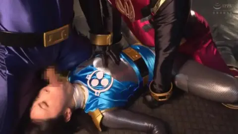 Asian Cosplay Threesome with Restraint