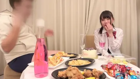 Asian Schoolgirls Undress and Masturbate in Hotel Room