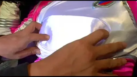 Metallic Costume Bondage and Seduction