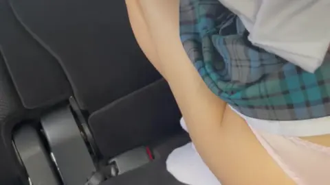 Schoolgirl Exposed in Car