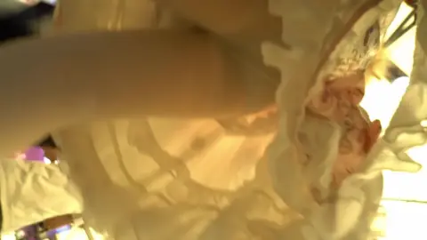 Ruffled Dress Close-up