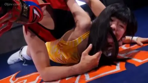 Lesbian Wrestling Match with Three Performers