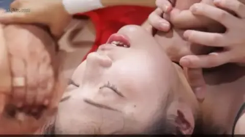 Blonde Wrestlers in Fierce Matches and Intimate Moments