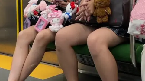 Asian Girls in Subway Encounter