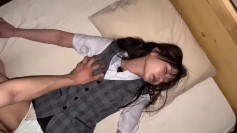 Asian Lesbians Intimate Moments on Bed