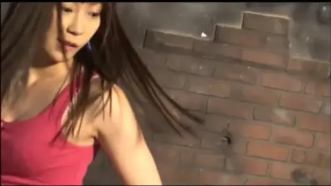 Asian Warrior Goddess in Red Costume