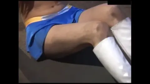 Redheads Dancing and Posing in Blue Outfits