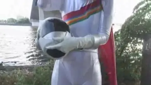 Asian Girls in Costumes Fighting Outdoors