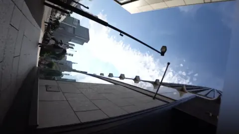 Asian Women in High Heels Outdoor City Scene