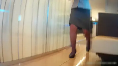 Slim Caucasian Woman in Erotic Office Encounter