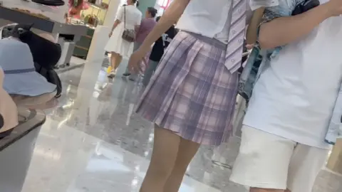 KFC – Her white underwear is pushed out