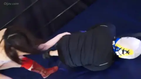 Asian Couple Wrestling and Intimate Moments