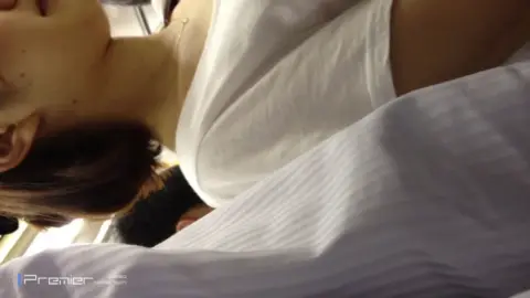 Slender Blonde on Airplane, Brunettes in Bedroom Scenes