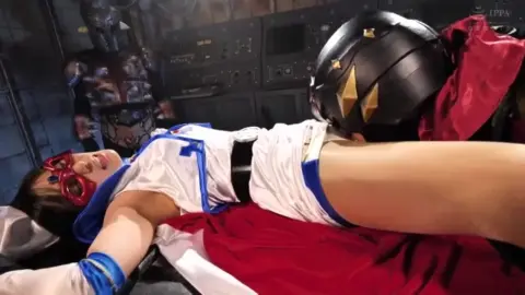 Asian Couple in Costume Intimate Scene