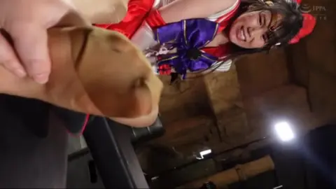 Asian Cosplay Foot Fetish Scene