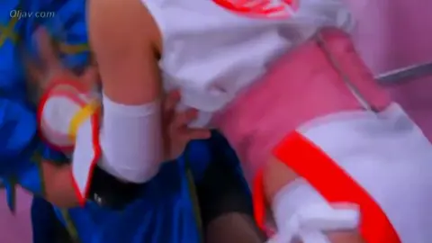 Asian Lesbians in Wrestling Costumes