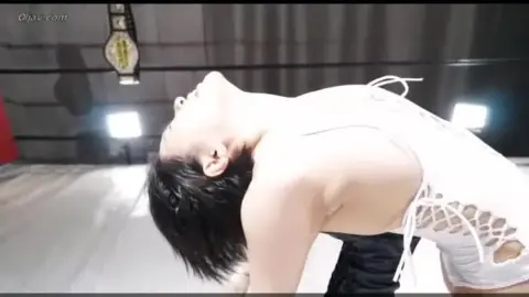 Asian Lesbians in Wrestling Match