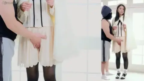 Asian Threesome Undressing