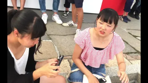 Asian Teens Outdoor Encounter