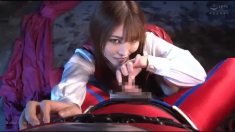 Asian Brunette on Red Motorcycle