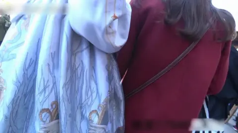 Asian Women in Cosplay Outdoors