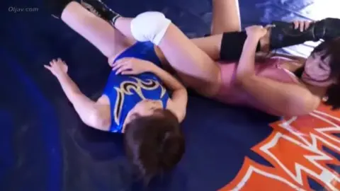 Asian Lesbians Wrestling