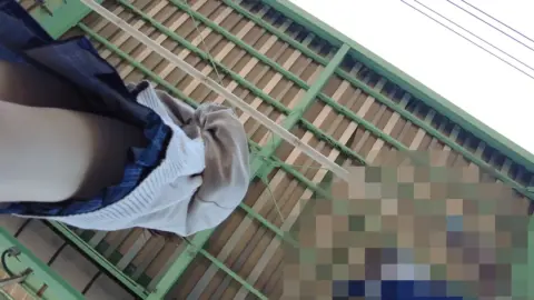 Asian Girl Masturbates in Bathroom and Exposes on Rooftop