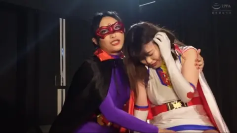 Asian Lesbian Encounter in Ancient Setting