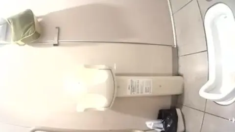 Asian Girl in Black Dress Bathroom Encounter