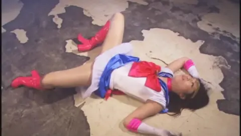 Asian Sailor Girl Chased and Captured by Men in Red