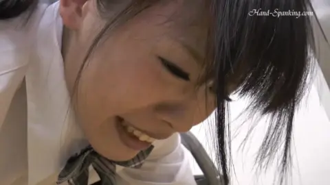 Asian Teens Spanking in Classroom