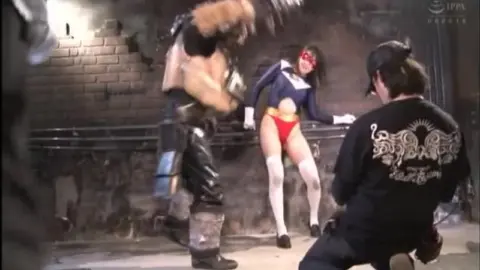 Asian Superhero Cosplay Erotic Encounter