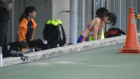 Asian Women Outdoor Athletic Training