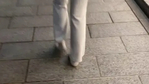 Asian Girl Walking POV Indoor Scene