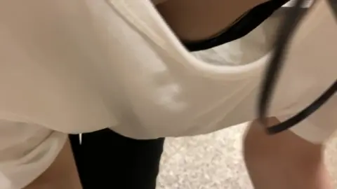 Asian Teen Exposing Cleavage Close-up